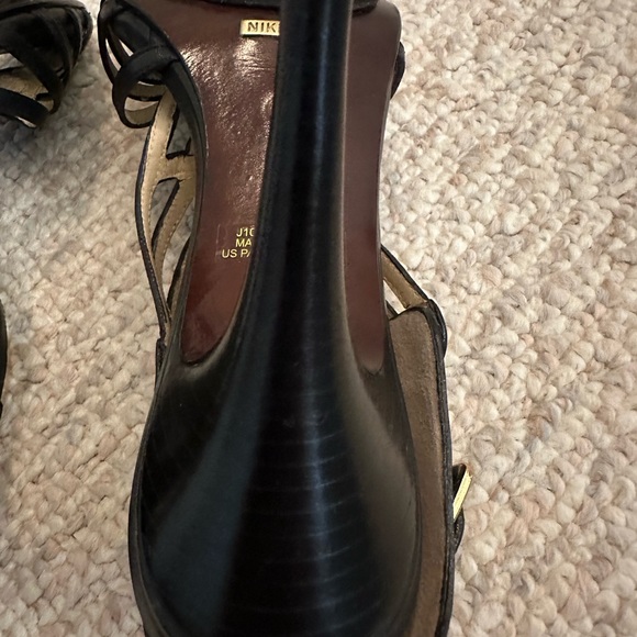 Super Sexy Black Cole Haan Stiletto Sandals Sz 9 - Picture 7 of 10